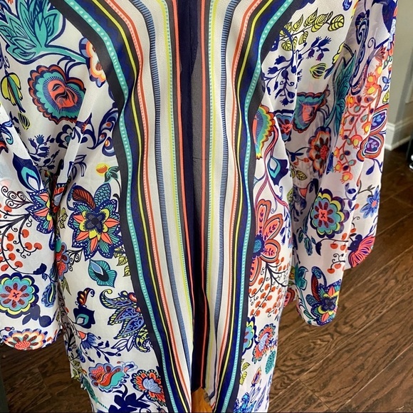 NWOT Milly for DesigNation Floral Caftan Tunic Top - Picture 7 of 9